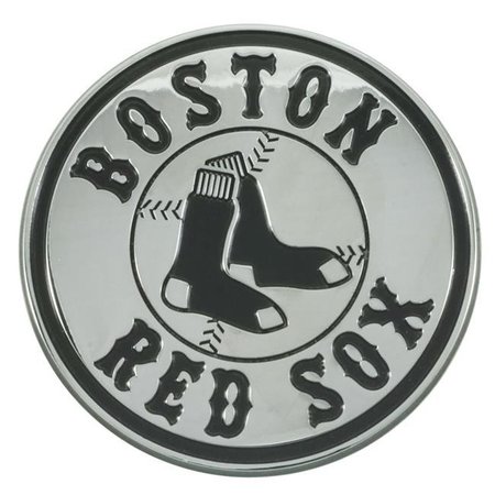 FANMATS Fanmats 4298905634 Boston Red Sox Premium Metal Chrome Auto Emblem 4298905634